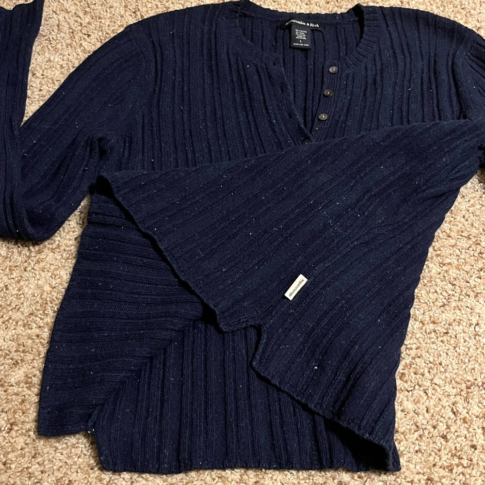 Half Button Down Abercrombie And Fitch Sweater - image 6